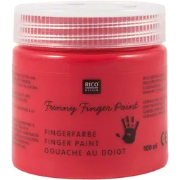 Rico Design Rico Design Fingerfarbe 100ml Rot – Produktbild 1 von 1