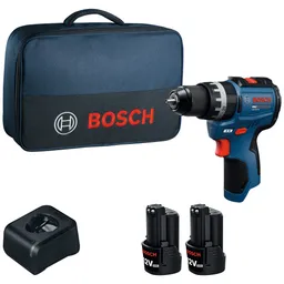 Bosch Professional Bosch Professional Bosch Akku-Schlagbohrschrauber GSB12V-31, incl. 2x Akku GBA 2 Ah, Ladegerät, Werkzeugtasche – Produktbild 1 von 1