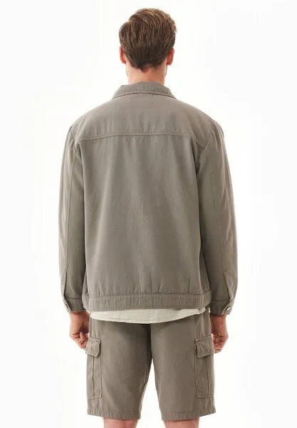 ORGANICATION ORGANICATION Hemdjacke aus Bio-Baumwolle, Smokey olive, – Produktbild 4 von 4