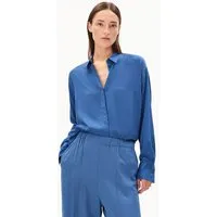 ARMEDANGELS ARMEDANGELS LARISAANA Damen Bluse aus LENZING ECOVERO Viskose, Dark morning, – Produktbild 1 von 1