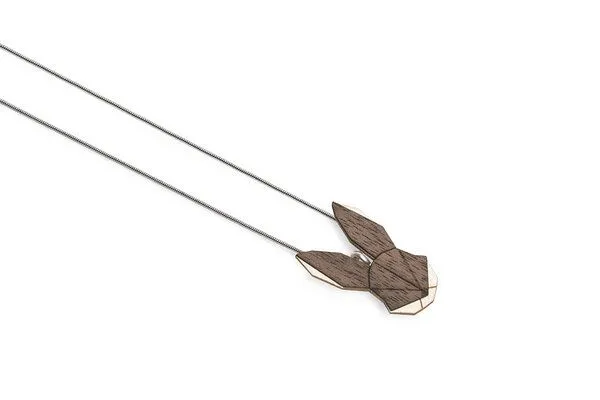 BeWooden BeWooden Halskette Hase | Kette mit Anhänger aus Holz – Produktbild 2 von 2