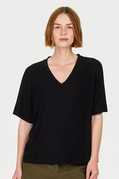 KOMODO Modal T-Shirt Modell: Dhalia, Black, – Produktbild 2 von 4