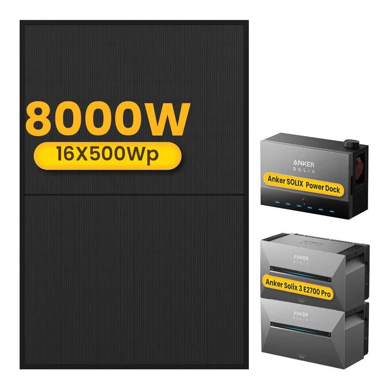 Anker 2x Anker Solarbank 3 E2700 Pro mit Power Dock Multisystem, mit 16 x 500 Bifaziale Solarmodule, by Powerness - ohne Smart Meter / Standardversand – Produktbild 1 von 1