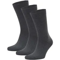 Opi and Max Opi and Max 3 Paar Bio-Baumwollsocken (98%) GOTS-zertifiziert Opi & Max, Dunkelgrau, – Produktbild 1 von 1