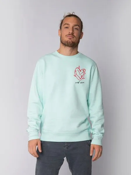 watapparel watapparel Sweatshirt Unisex Self love, Caribbean blue, – Produktbild 1 von 4