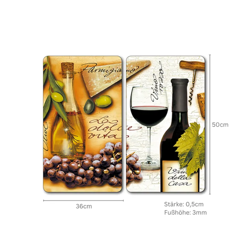 Kesper Schneide- und Herdabdeckplatte "Italien", Mehrfarbig, – Produktbild 4 von 4