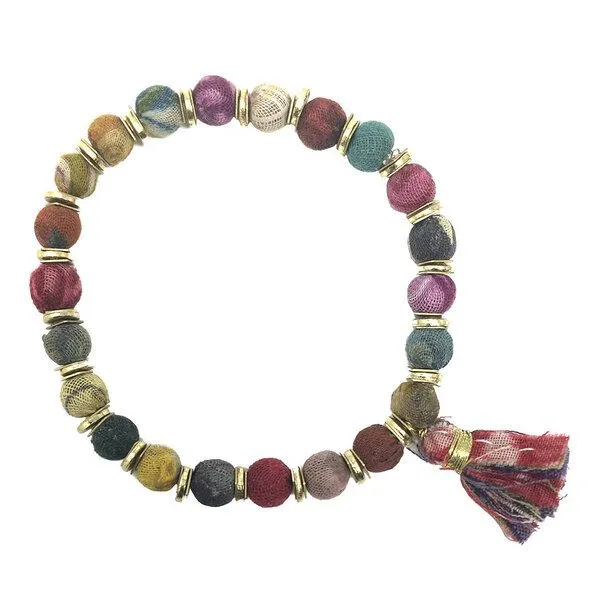 Worldfinds Worldfinds Kantha Armband Sequined, Bunt, – Produktbild 1 von 1