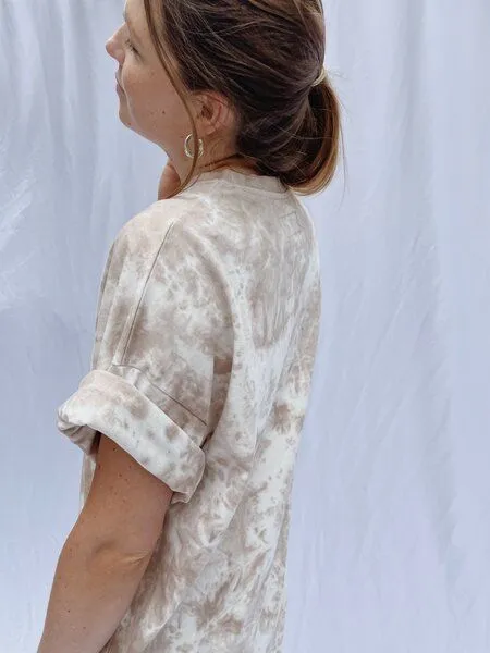 noemvri fashion label noemvri fashion label Batikkleid, Beige, – Produktbild 3 von 3