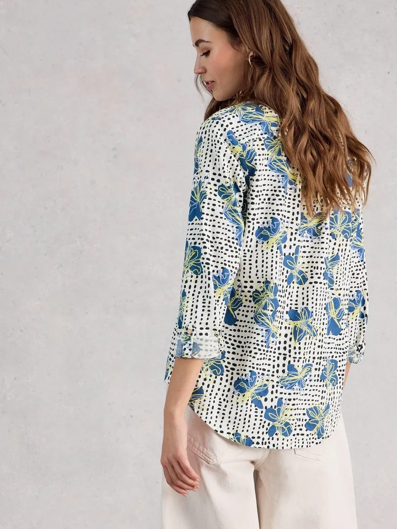 White Stuff Bluse Sophie aus Bio-Baumwolle - 38, Elfenbein print, – Produktbild 4 von 4