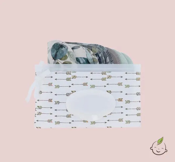 NoWaste Wrapping NoWaste Wrapping Feuchttücher Box waschbar wiederverwendbar Baby ver. Motive, Schwarz / libelle, – Produktbild 1 von 3