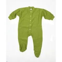 Cosilana Cosilana Baby Schlafanzug 1-tlg mit Fuss Woll-Frottee, Gruen, – Produktbild 1 von 1