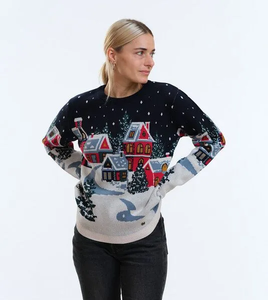 Gary Mash GARY MASH Pullover Lamona aus feinem Jacquardstrick, Holy moly town (mehrfarbig), – Produktbild 4 von 4