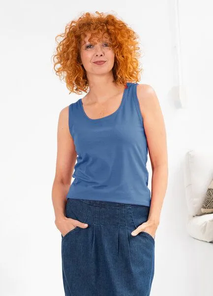 Heidekönigin Heidekönigin Basic Top, Azurblau, – Produktbild 2 von 4
