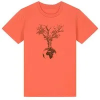 Life Tree Life-Tree Shirt aus Biobaumwolle Fairwear für Kids "Weltenbaum" in verschiedenen Farben, Peach, – Produktbild 1 von 1