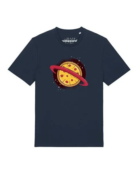 watapparel watapparel T-Shirt Unisex Pizza Planet, French navy, – Produktbild 1 von 2