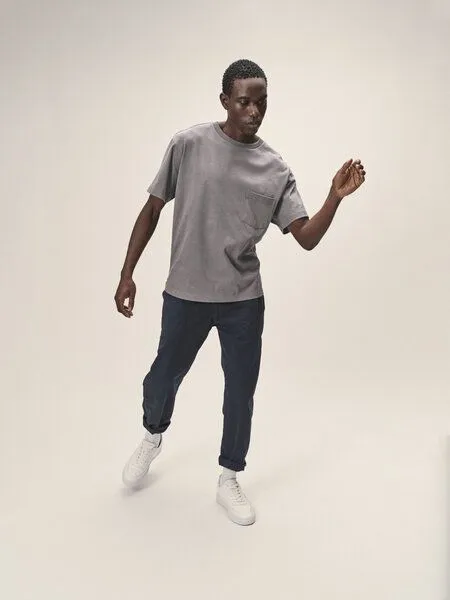 WOTE WOTE T-Shirt Oversized aus Bio-Baumwolle, Grau melange, – Produktbild 1 von 3