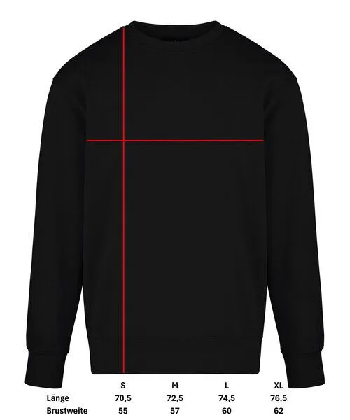 COREBASE Corebase Sweatshirt 100% Baumwolle 450 GSM, Schwarz, – Produktbild 1 von 3