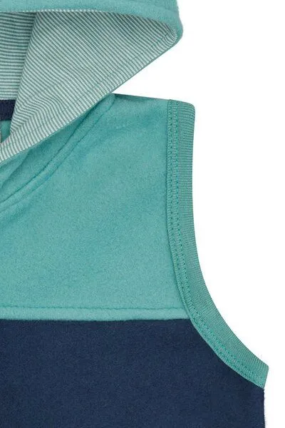 loud + proud loud + proud Babys & Kinder Weste aus Baumwoll-Fleece, GOTS-zertifiziert, Ultramarine(blau), – Produktbild 5 von 6