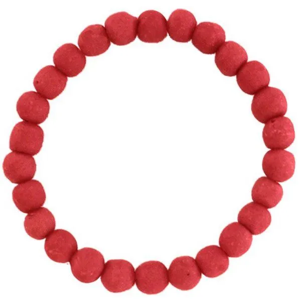 Global Mamas Global Mamas Upcycling - Glasperlen Armband - Unisex, Rot, – Produktbild 1 von 3