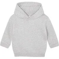 Babybugz Babybugz Baby Hoodie Hoody Kapuzenpullover T-Shirt 6 - 24 Monate 280 g/m² Bio Baumwolle Vegan, Heather grey melange, – Produktbild 1 von 1