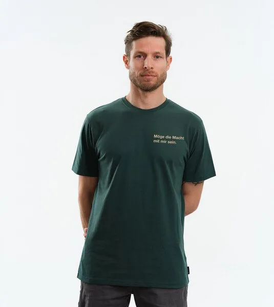 Gary Mash GARY MASH Shirt Möge die Macht mit mir sein. aus Biobaumwolle, Grün, – Produktbild 1 von 4