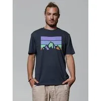 watapparel watapparel T-Shirt Unisex Retro Landscape, India ink grey, – Produktbild 1 von 1