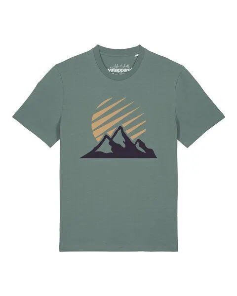 watapparel watapparel T-Shirt Unisex Mountain and Sun, Green bay, – Produktbild 1 von 3