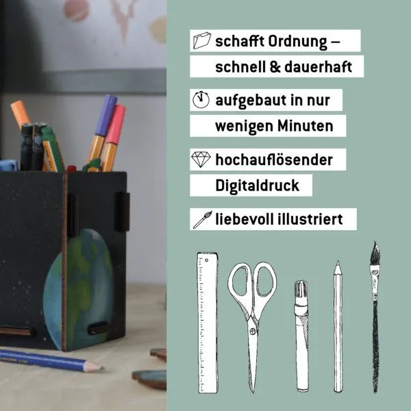 WERKHAUS WERKHAUS Stiftebox Astronaut – Produktbild 3 von 4
