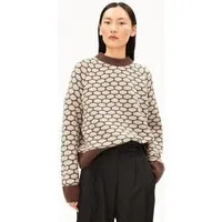 ARMEDANGELS ARMEDANGELS MULTI DOTS Damen Strickpullover aus Bio-Woll Mix, Claystone melange-oatmilk, – Produktbild 1 von 1