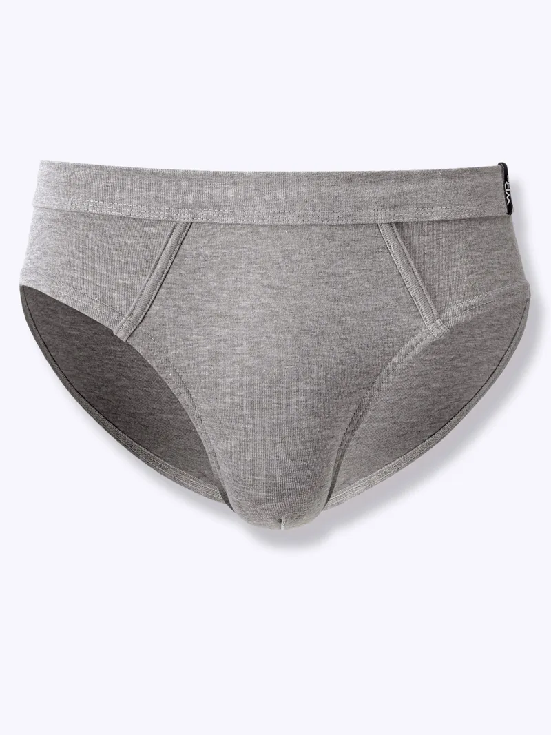 wäschepur men Slip grau-meliert-sortiert, Grau-meliert-sortiert, – Produktbild 1 von 2