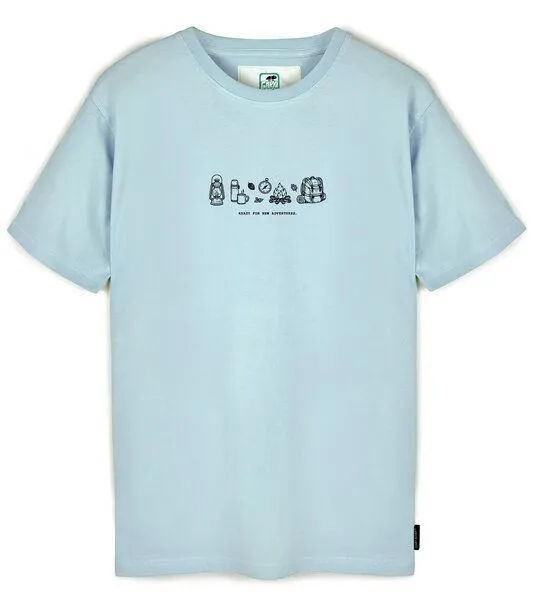 Gary Mash GARY MASH Shirt Ready for new adventures aus Biobaumwolle, Blau, – Produktbild 1 von 4