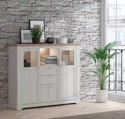 FORTE Highboard Iloppa, Höhe ca. 136 cm – Produktbild 1 von 1