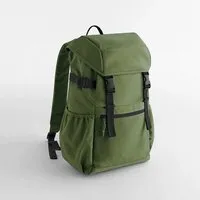 BagBase BagBase Recycelter Canvas Rucksack Backpack Rucksack Notebookfach, Moosgrün, – Produktbild 1 von 1