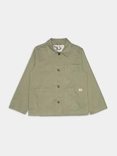Nudie Jeans Nudie Jeans Lovis Herringbone Jacket - pale green, Green, – Produktbild 2 von 4