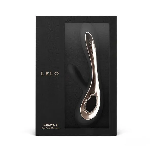 LELO G-Punkt- und Klitorisvibrator (Rabbit-Vibrator) - LELO SORAYA 2, Schwarz, – Produktbild 2 von 3