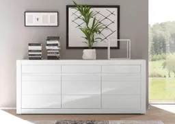 Home affaire Sideboard Carat, Breite 217 cm, wird mit zwei Leisten angeliefert, 1 x grau, 1 x weiss – Produktbild 1 von 1