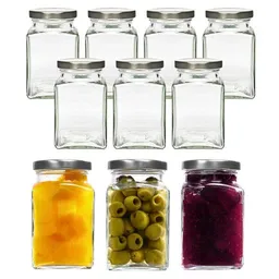 mikken mikken 10er Set Einmachgläser 260 ml mit Blueseal Deckel PVC-frei mit Beschriftungsetiketten – Produktbild 1 von 1