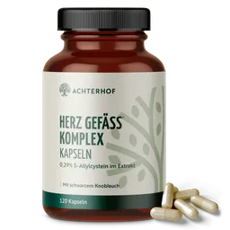 vom Achterhof Herz Gefäß Komplex mit schwarzem Knoblauch (120 Kapseln) – Produktbild 1 von 1