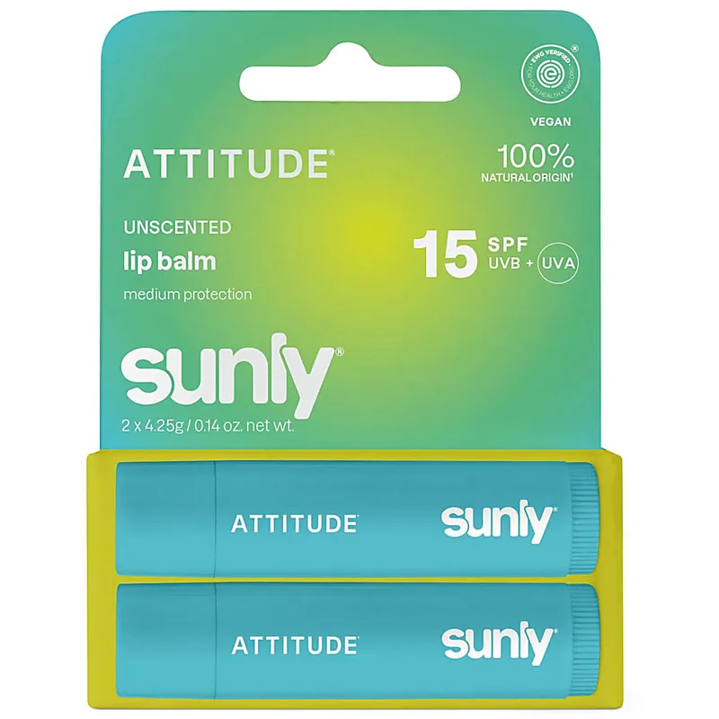 Attitude Attitude Sunly Lippenbalsam LSF15 Duo - Parfümfrei – Produktbild 1 von 1