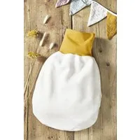 La Gitana La Gitana Baby Schlafsack Biobaumwolle Fleece "PUCAMOON", Ecru bund gelb, – Produktbild 1 von 1