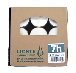 Richard Wenzel GmbH & Co. KG Teelicht PURE Natural Lights - 18 Teelichte 7Std Brenndauer – Produktbild 1 von 1