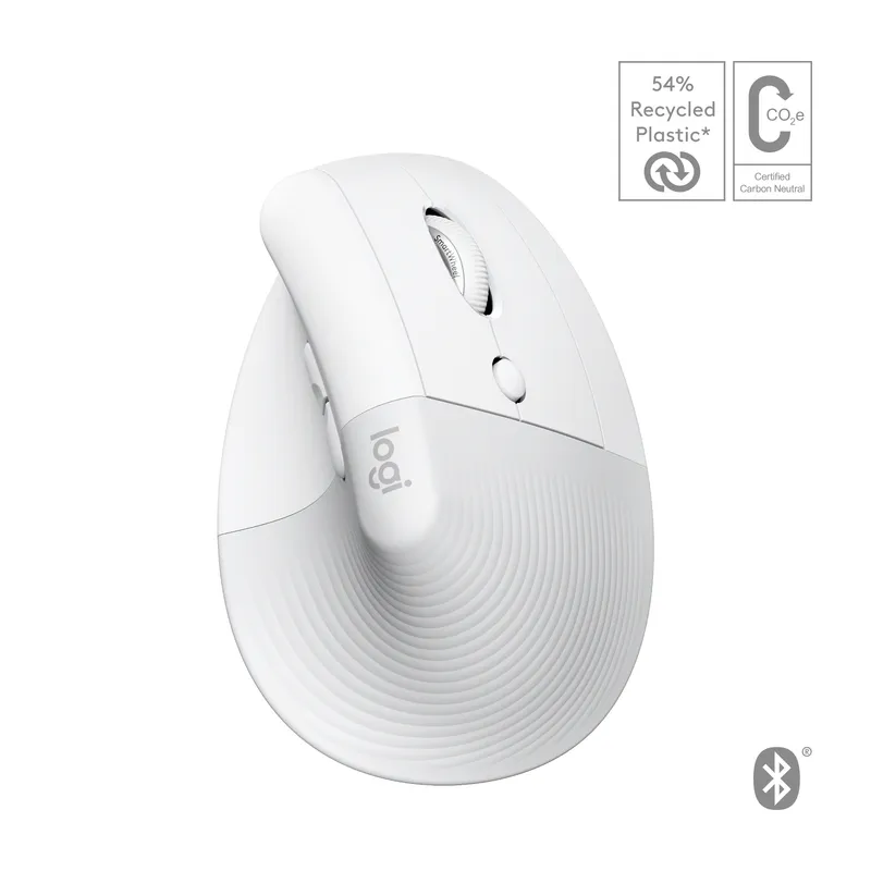 Logitech Logitech Lift for Mac Vertical Ergonomic Mouse | 910-006477 | Off-White - Logi Bolt, Weiß, – Produktbild 1 von 6
