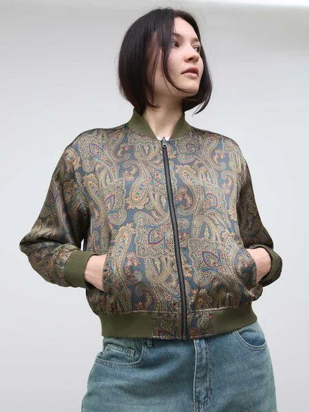 Yahmo Yahmo Viskose/Tencel Lene Wendejacke, Palermo/olive (olivgrün), – Produktbild 2 von 4