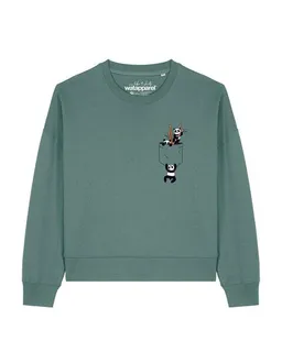 watapparel watapparel Sweatshirt Frauen Pocket Pandas – Produktbild 1 von 1