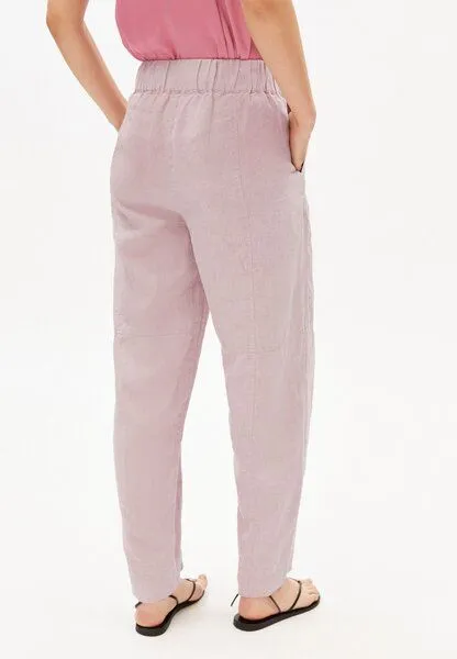 ARMEDANGELS ARMEDANGELS LINO BARREL Damen Hose aus 100% Leinen, Pink mist, – Produktbild 2 von 4