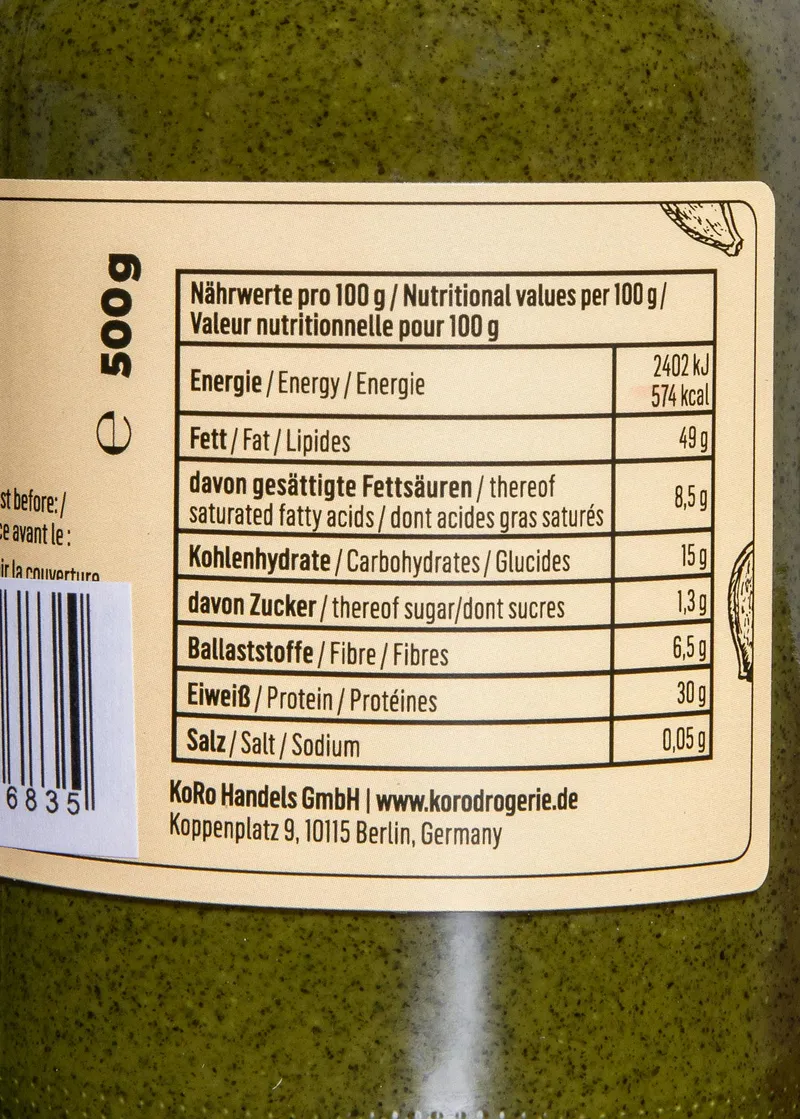 KoRo Kürbiskernmus 500 g – Produktbild 4 von 5