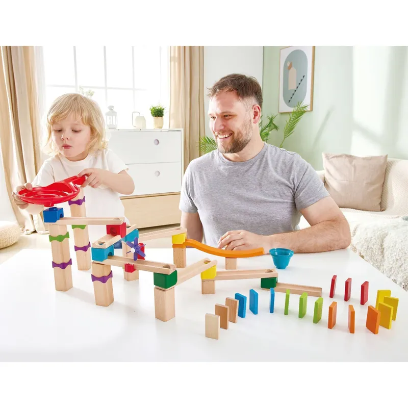 Hape Hape Murmelbahn mit Domino rasant, Mehrfarbig, – Produktbild 2 von 3