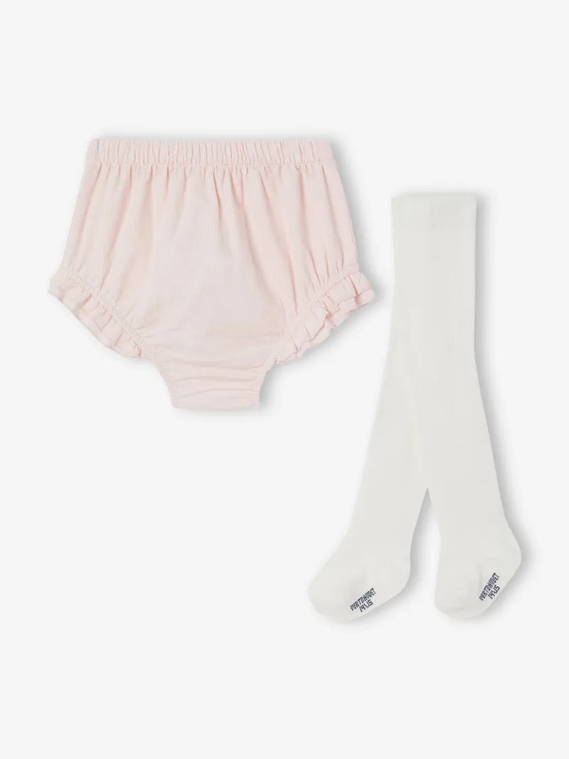 Vertbaudet Mädchen Baby-Set, Hellrosa, – Produktbild 3 von 4