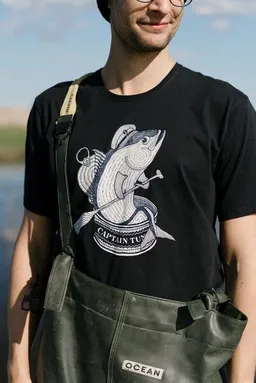 LAKOR LAKOR T-Shirt aus Bio-Baumwolle - Captain Tuna – Produktbild 1 von 1