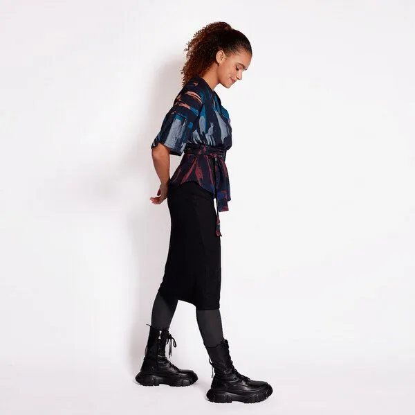WiDDA berlin WiDDA berlin Midirock BASIC aus TENCEL® Modal in Schwarz – Produktbild 3 von 4